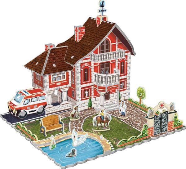 3D puzzle the cheerful village