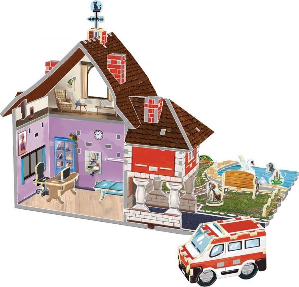 3D puzzle the cheerful village