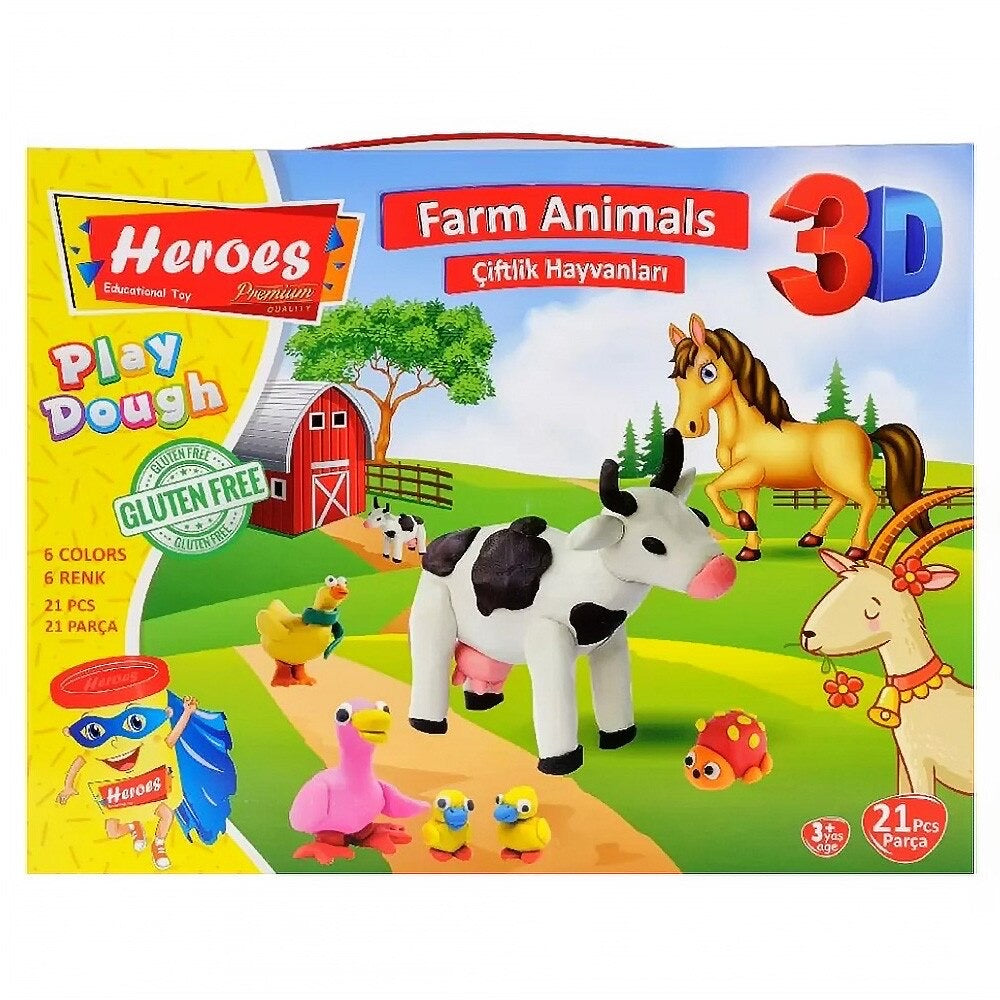 Play dough Farm animals