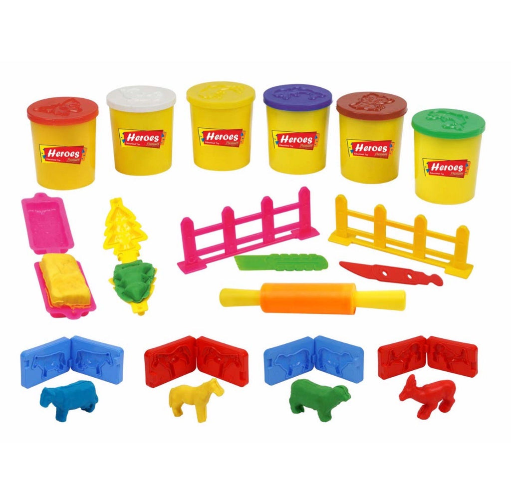 Play dough Farm animals