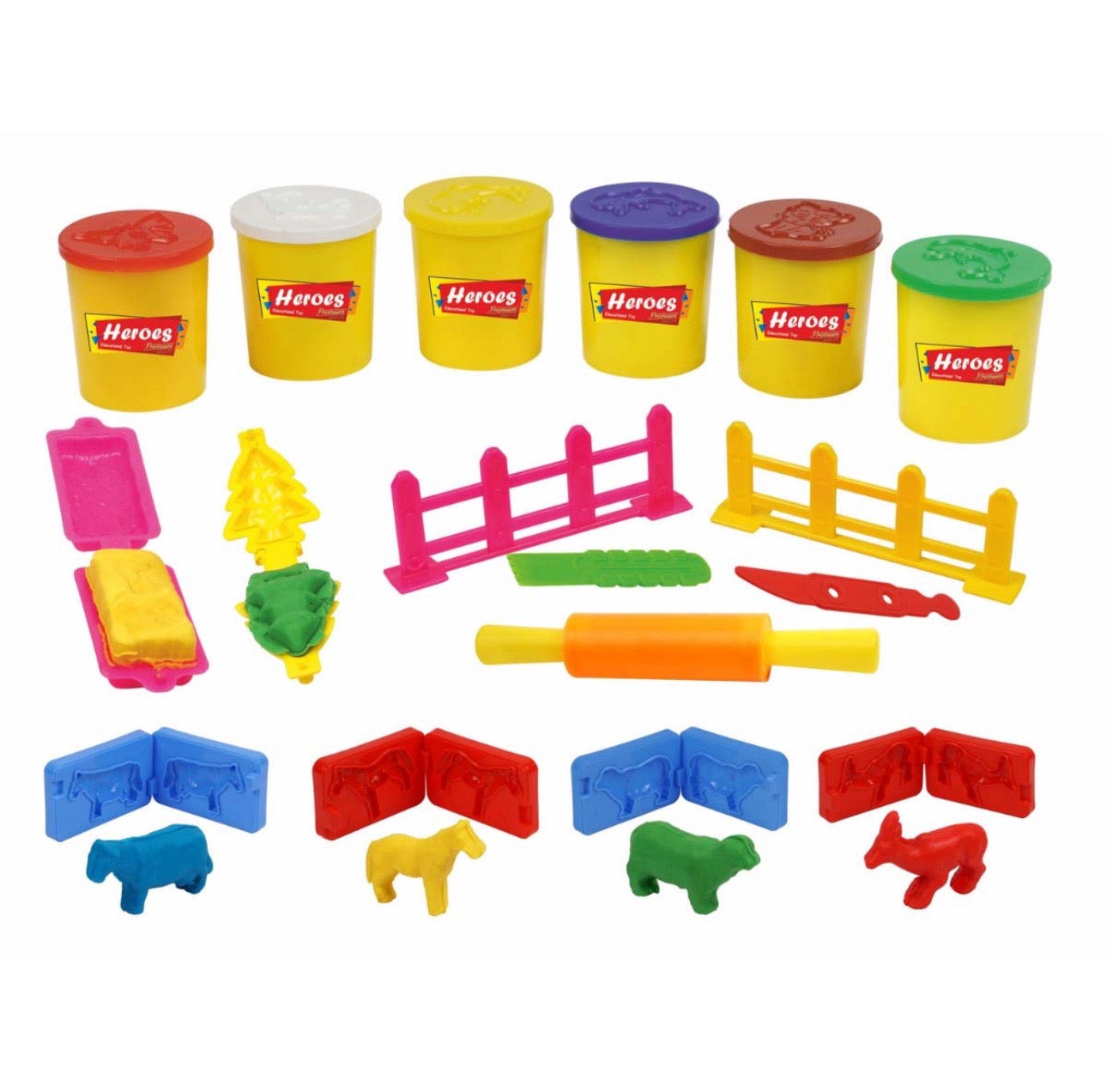 Play dough Farm animals